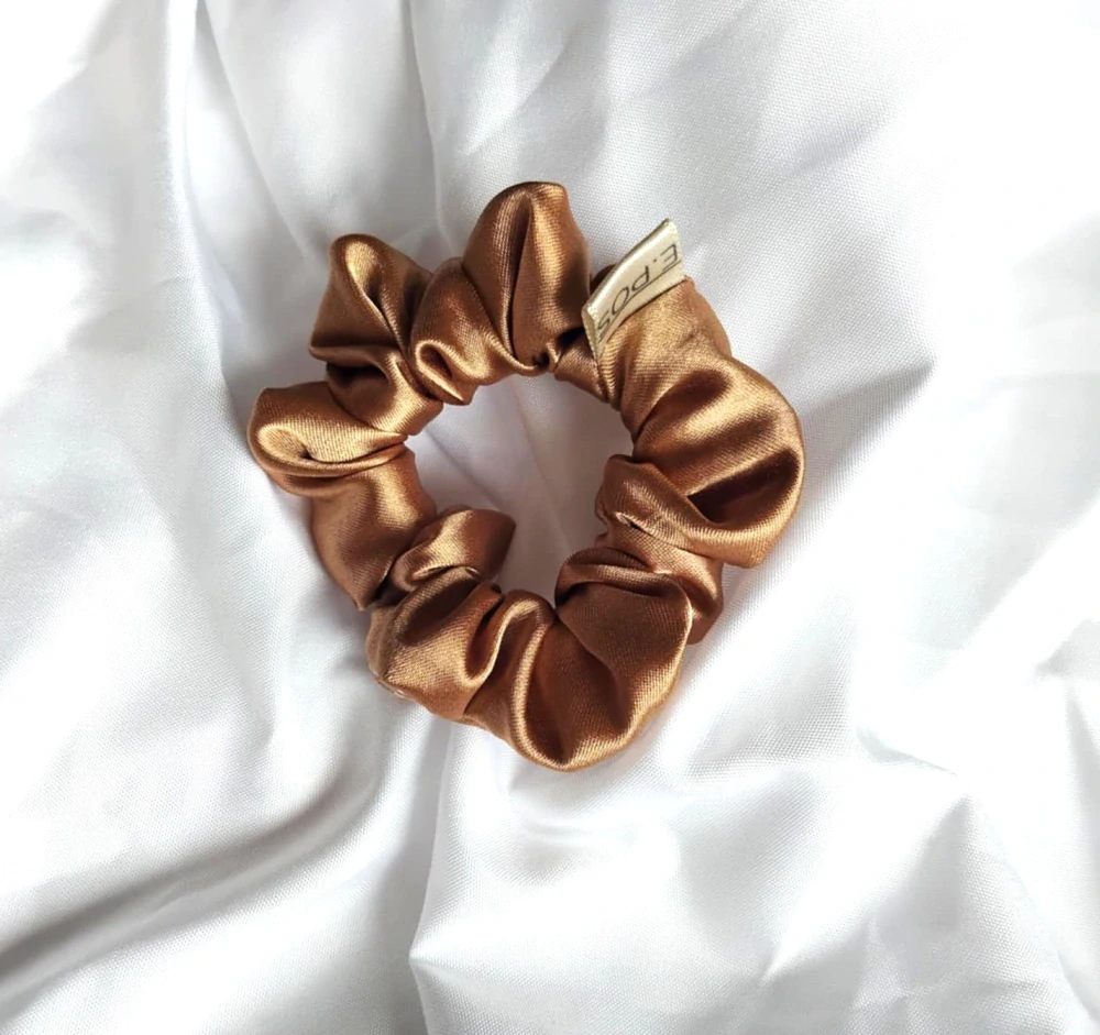 Scrunchie mini béžová