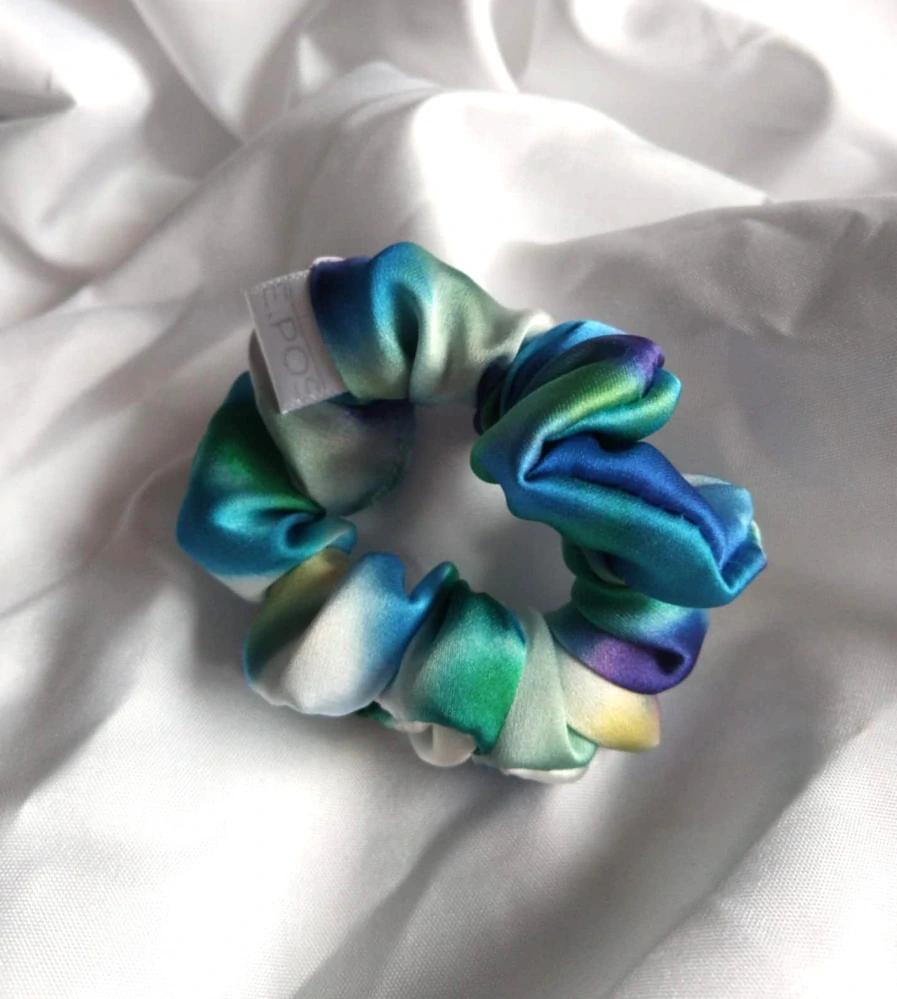 Scrunchie mini vzor 1 duha