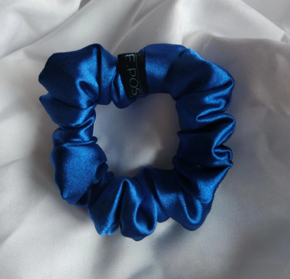 Scrunchie mini modrá