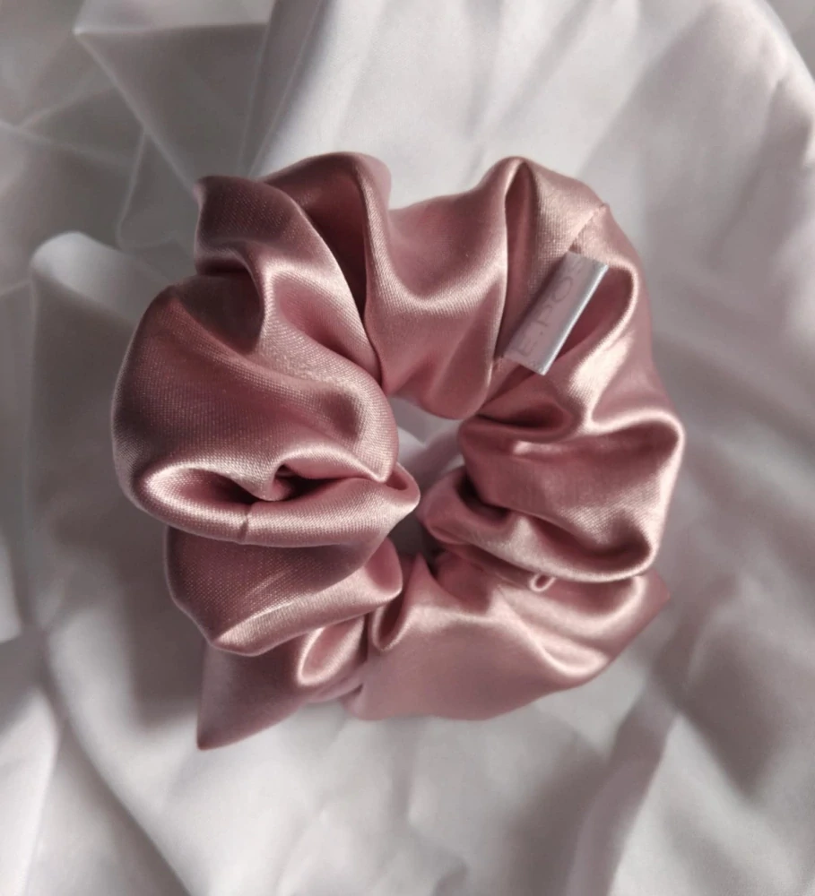 Scrunchie midi světle růžová