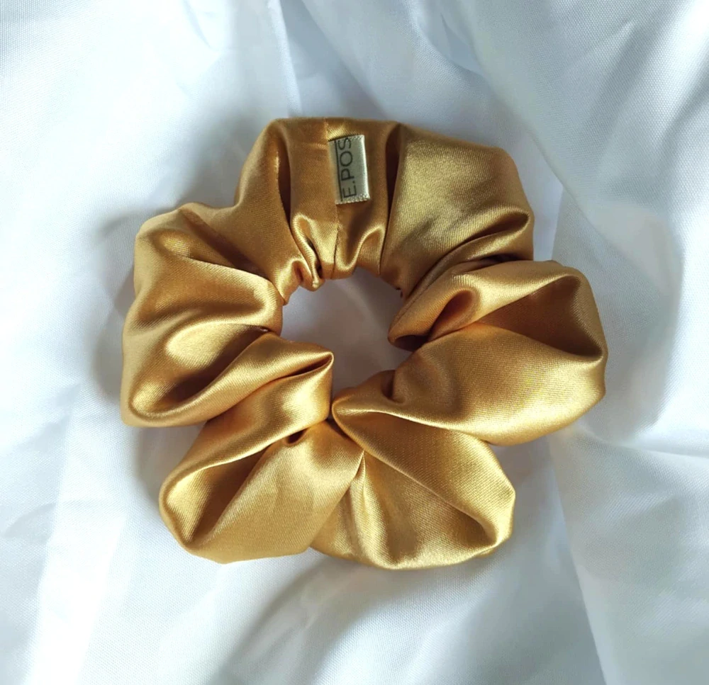 Scrunchie midi zlatá