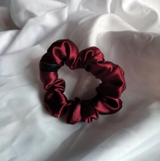Scrunchie mini bordó