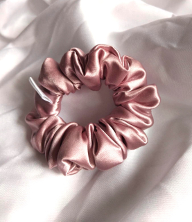 Scrunchie mini světle růžová