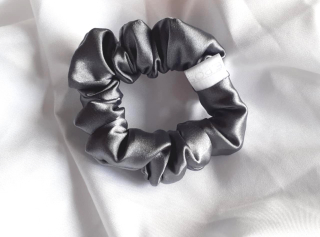 Scrunchie mini štříbrná
