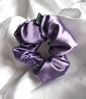 Scrunchie midi fialová
